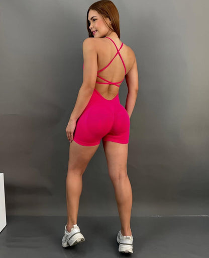 ENTERIZO DEPORTIVO EFECTO FAJA CON PUSH UP 🍑